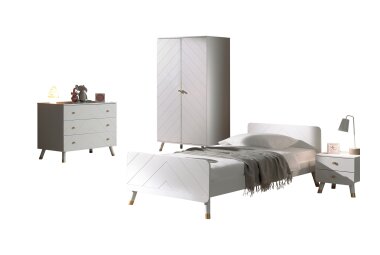 Kinderzimmer Set Kamillah Kinderzimmer komplett MDF Satin...