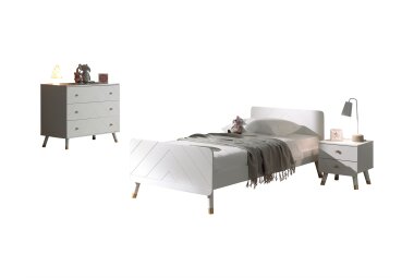 Kinderzimmer Set Kamillah Kinderzimmer komplett MDF Satin...