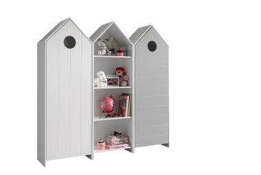 Regalschrank Set Kania mit Standregal MDF+Holzwerkstoff...