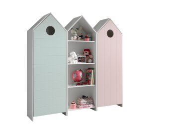 Regalschrank Set Kania mit Standregal MDF+Holzwerkstoff...