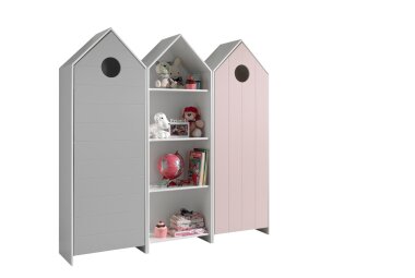 Regalschrank Set Kania mit Standregal MDF+Holzwerkstoff...