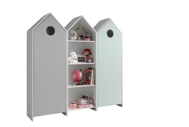 Regalschrank Set Kania mit Standregal MDF+Holzwerkstoff...