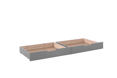 Bettschubladen Karolina 98x89x21 Massivholz grau