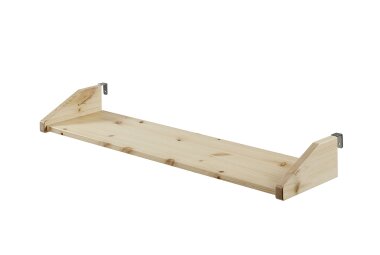 Regal Kathrine 79x21x9 Wandboard Massivholz natur