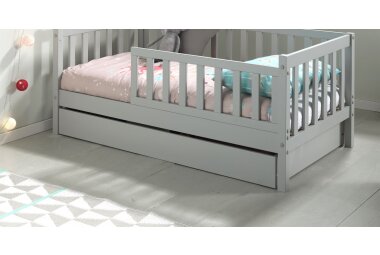 Bettschublade Karie 139x74x14 Bettschubkasten MDF Grau