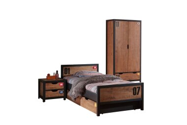 Kinderzimmer Set komplett Kameko 4 Massivholz+MDF...