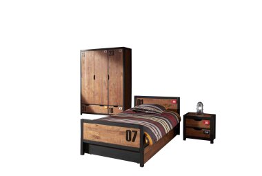 Kinderzimmer Set komplett Kameko 6 Massivholz+MDF...