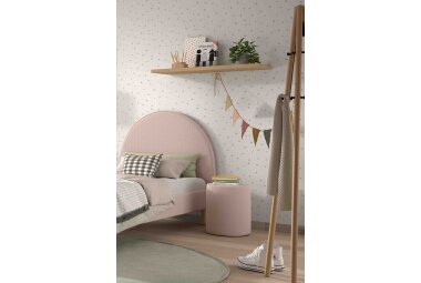 Hocker Karlotta 41x41x42 Polsterhocker Holzwerkstoff Rosa