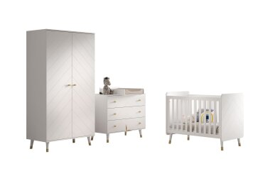 Babyzimmer Set Kamillah 2 Kinderzimmer Komplettset MDF...