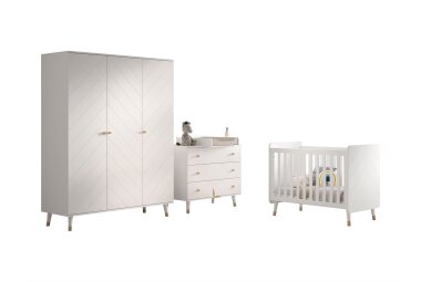 Babyzimmer Set Kamillah 1 Kinderzimmer Komplettset MDF...