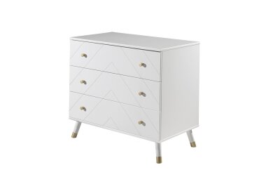 Babyzimmer Set Kamillah 100x89x57 Komplettset MDF Satin...