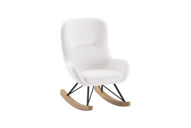Kinder Schaukelstuhl Katlina 55x65x69 Boucl&eacute;...