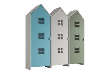 Regalschrank Set Kania 173x37x171 Standregal MDF...