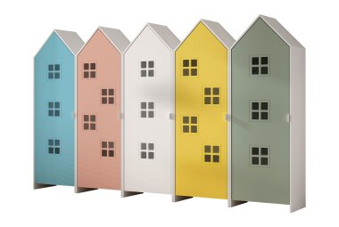 Regalschrank Set Kania 288x37x171 Standregal MDF...