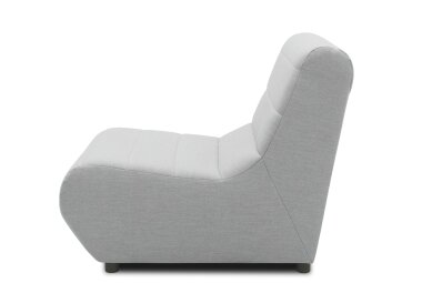 Gartenlounge Sessel Boudicca 73x80x102 mit Outdoorbezug in silber