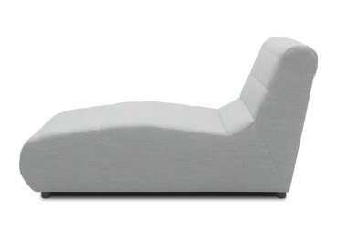 Gartenlounge Longchair Boudicca 73x80x152 mit Outdoorbezug in silber