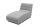 Gartenlounge Liege Boudicca 73x85x169 mit Outdoorbezug in silber