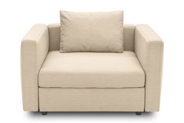 Gartenlounge Relaxsessel Bozhana mit Outdoorbezug in beige