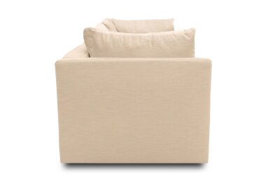 Gartenlounge Sofa 2-Sitzer Bozhana 220x67x96 mit Outdoorbezug in beige