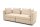 Gartenlounge Sofa 2-Sitzer Bozhana 220x67x96 mit Outdoorbezug in beige