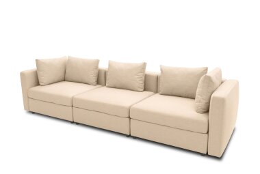 Gartenlounge Sofa 3-Sitzer Bozhana 312x67x96 mit...
