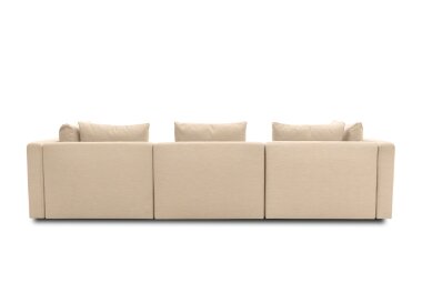 Gartenlounge Set 1 Bozhana 312x67x174 mit Outdoorbezug in beige
