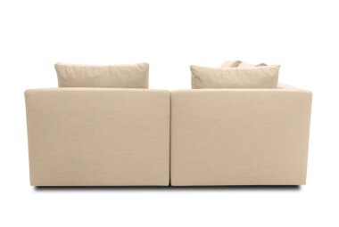 Gartenlounge Set 2 Bozhana mit Outdoorbezug in beige
