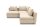 Gartenlounge Set 2 Bozhana mit Outdoorbezug in beige