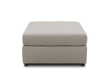 Gartenlounge Hocker Bozhana 96x44x78 mit Outdoorbezug in silber