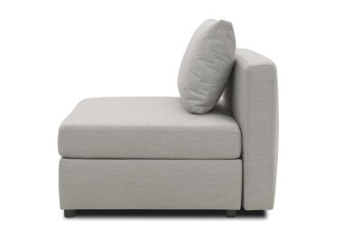 Gartenlounge Sessel Bozhana 92x67x96 mit Outdoorbezug in silber