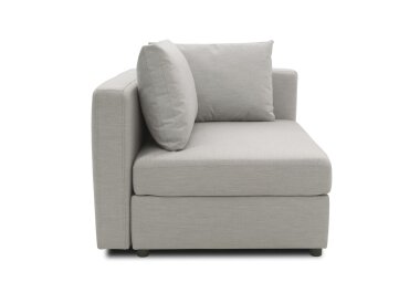 Gartenlounge Ecke Links Bozhana 110x67x96 mit Outdoorbezug in silber