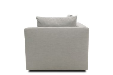 Gartenlounge Ecke Links Bozhana 110x67x96 mit Outdoorbezug in silber