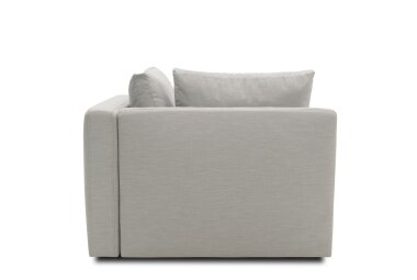 Gartenlounge Ecke Links Bozhana 110x67x96 mit Outdoorbezug in silber