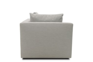 Gartenlounge Ecke Rechts Bozhana 110x67x96 mit Outdoorbezug in silber