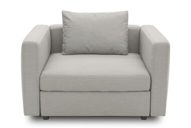 Gartenlounge Relaxsessel Bozhana mit Outdoorbezug in silber