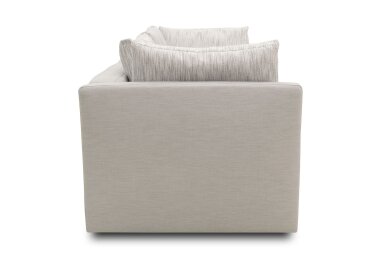 Gartenlounge Sofa 2-Sitzer Bozhana 220x67x96 mit Outdoorbezug silber