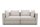 Gartenlounge Sofa 2-Sitzer Bozhana 220x67x96 mit Outdoorbezug silber