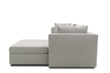 Gartenlounge Set 1 Bozhana 312x67x174 mit Outdoorbezug in silber