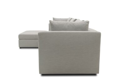 Gartenlounge Set 1 Bozhana 312x67x174 mit Outdoorbezug in silber