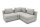Gartenlounge Set 2 Bozhana mit Outdoorbezug in silber