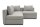 Gartenlounge Set 2 Bozhana mit Outdoorbezug in silber