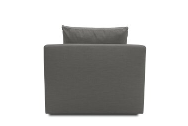 Gartenlounge Sessel Bozhana 92x67x96 mit Outdoorbezug in anthrazit