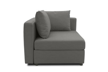 Gartenlounge Ecke Links Bozhana 110x67x96 mit Outdoorbezug anthrazit