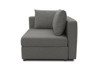 Gartenlounge Ecke Rechts Bozhana 110x67x96 mit Outdoorbezug anthrazit