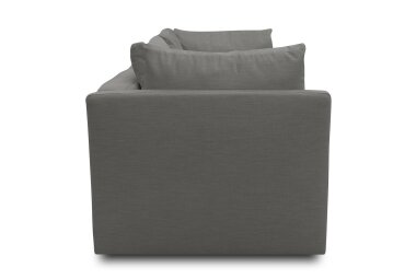 Gartenlounge Sofa 2-Sitzer Bozhana 220x67x96 Outdoorbezug in anthrazit