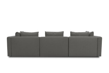 Gartenlounge Sofa 3-Sitzer Bozhana 312x67x96 Outdoorbezug in anthrazit