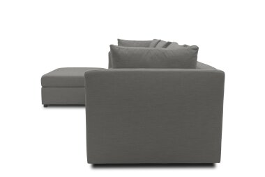 Gartenlounge Set 1 Bozhana 312x67x174 mit Outdoorbezug in anthrazit