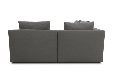 Gartenlounge Set 2 Bozhana mit Outdoorbezug in anthrazit