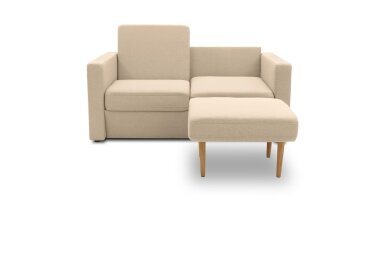 Gartenlounge Set 1 Bozhitsa 170x104x105 mit Outdoorbezug in beige