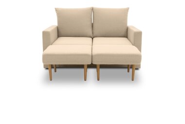 Gartenlounge Set 1 Bozhitsa 170x104x105 mit Outdoorbezug in beige